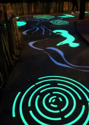 Marquage d'animation phosphorescent