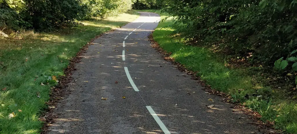 Piste cyclable luminescente Rennes