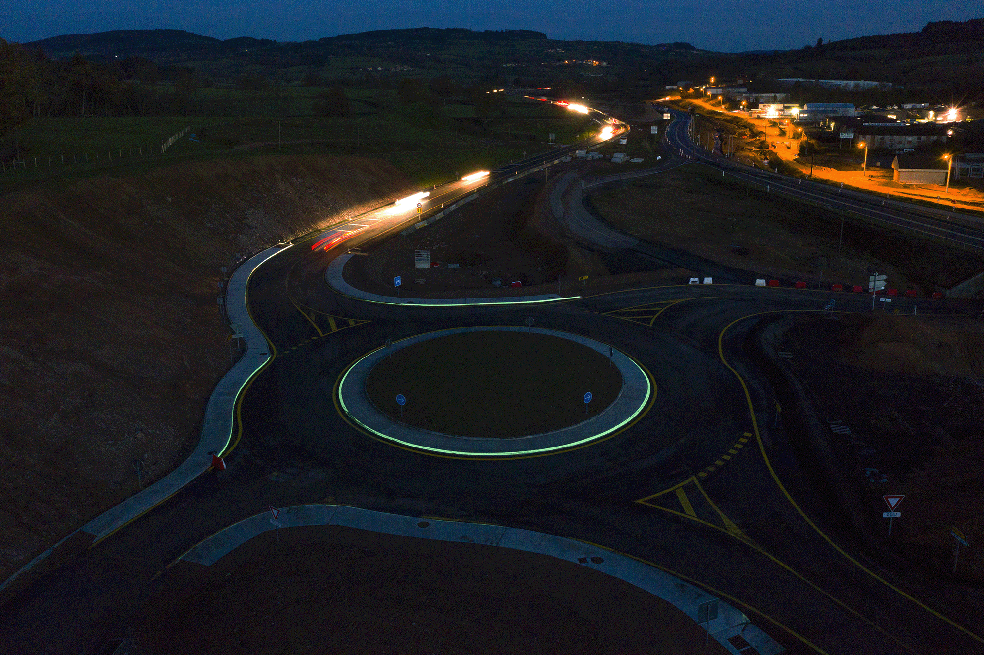 rond point luminescent