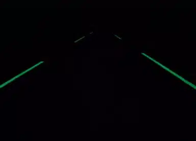 Route luminescente de nuit Colombie
