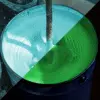 Peinture luminokrom bleu de jour et de nuit