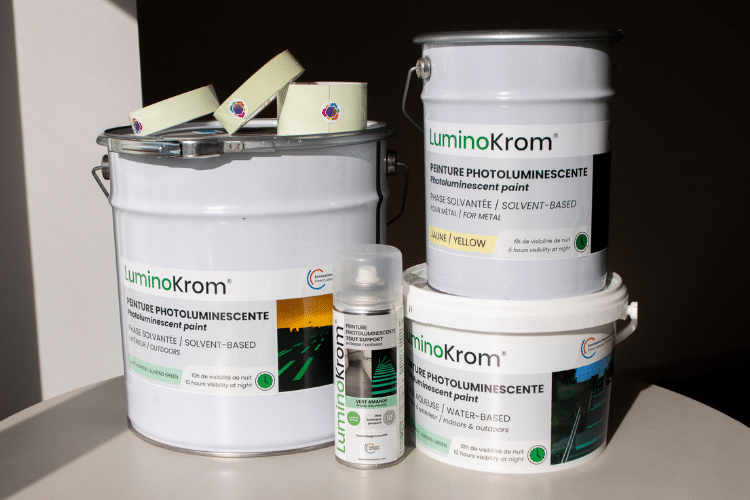 Gamme de produits photoluminescents de nuit