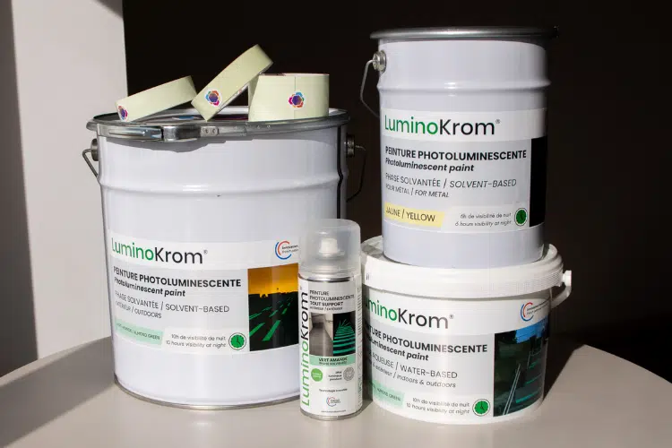 Gamme de produits photoluminescents de nuit