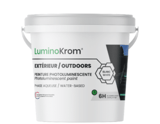 Pot luminokrom aqueuse extérieur blanc