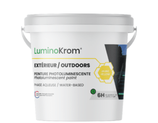 Pot luminokrom aqueuse extérieur jaune