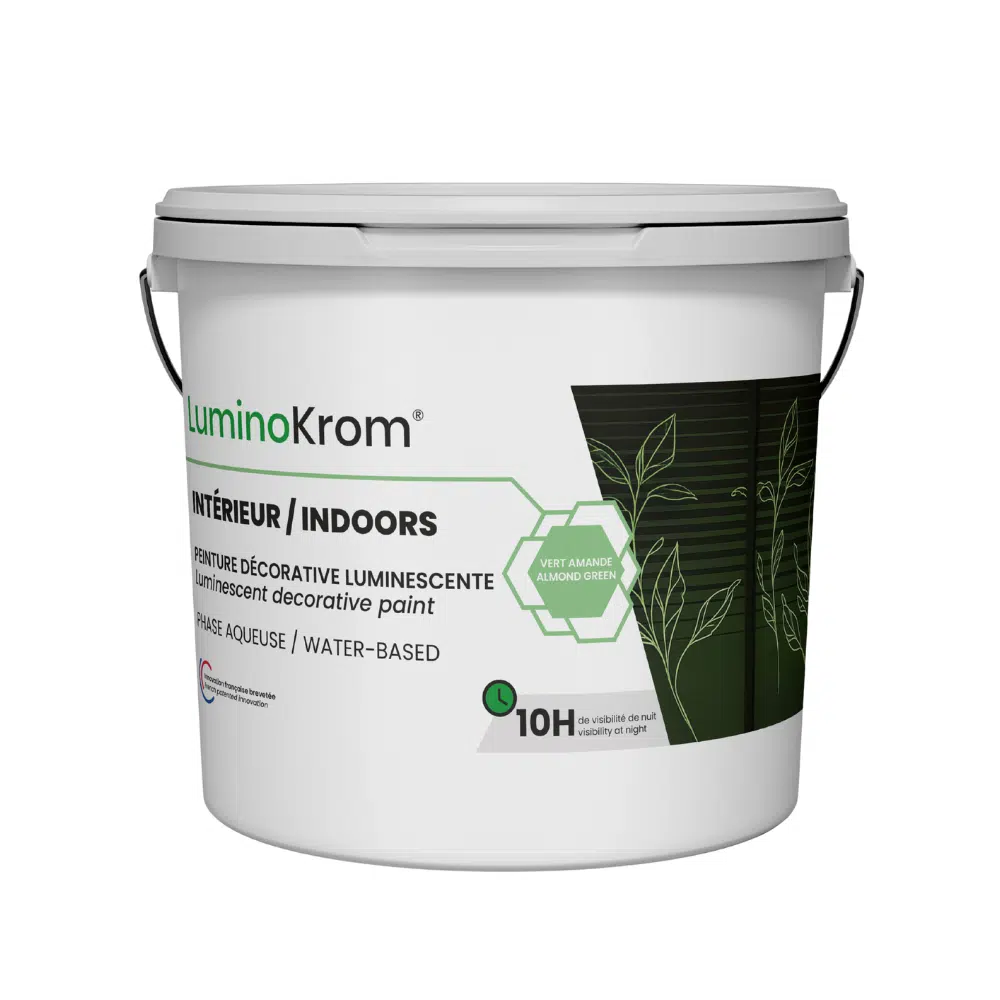 Pot peinture décorative couleur vert amande