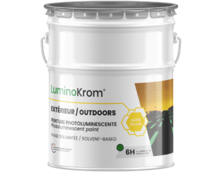 Pot Luminokrom solvantée couleur jaune